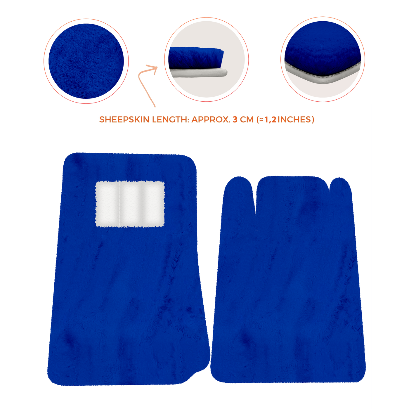 Lamborghini Jalpa Sheepskin Floor Mats (1981-1988) - Premium Luxury