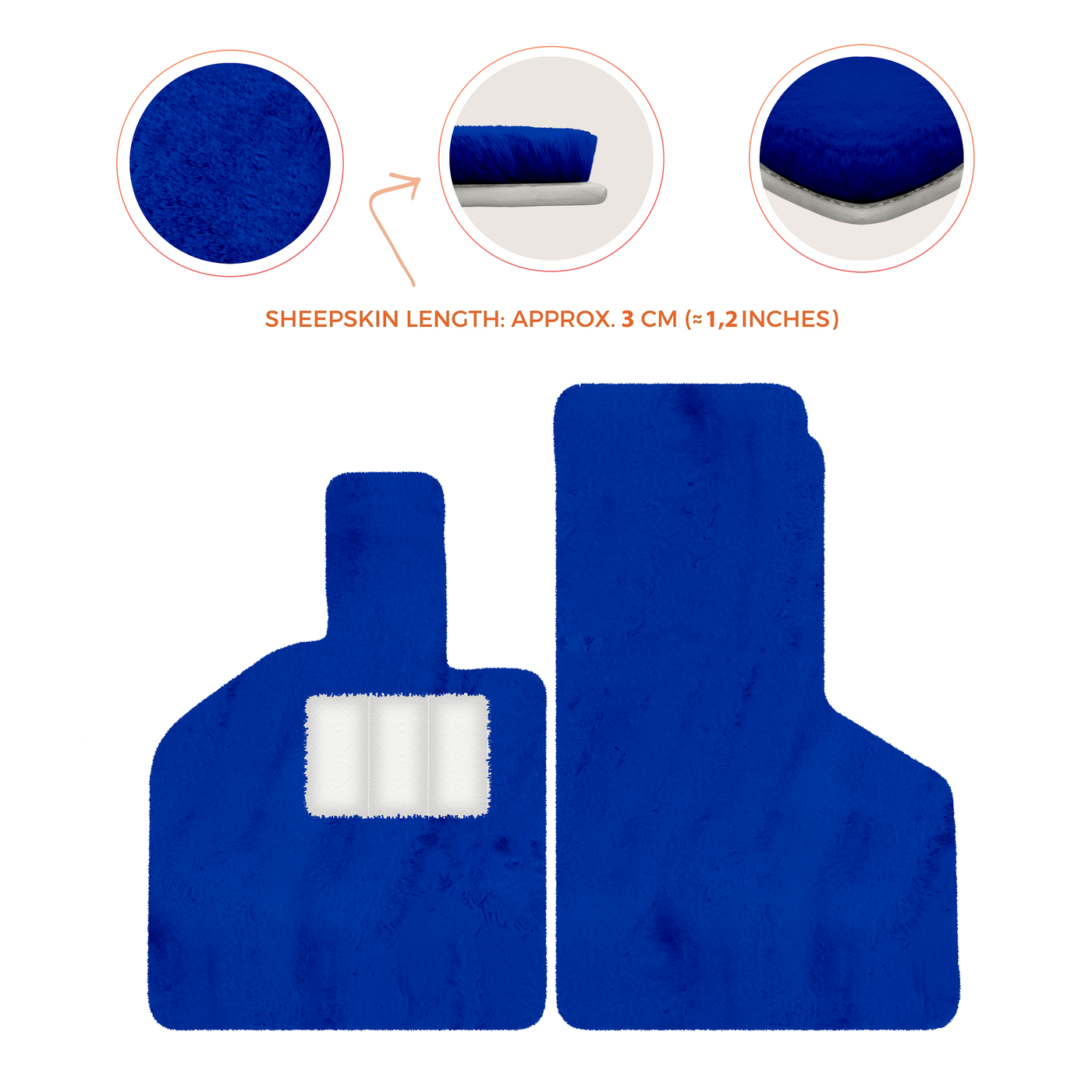 Luxury Sheepskin Floor Mats for Lamborghini Gallardo (2004-2014)