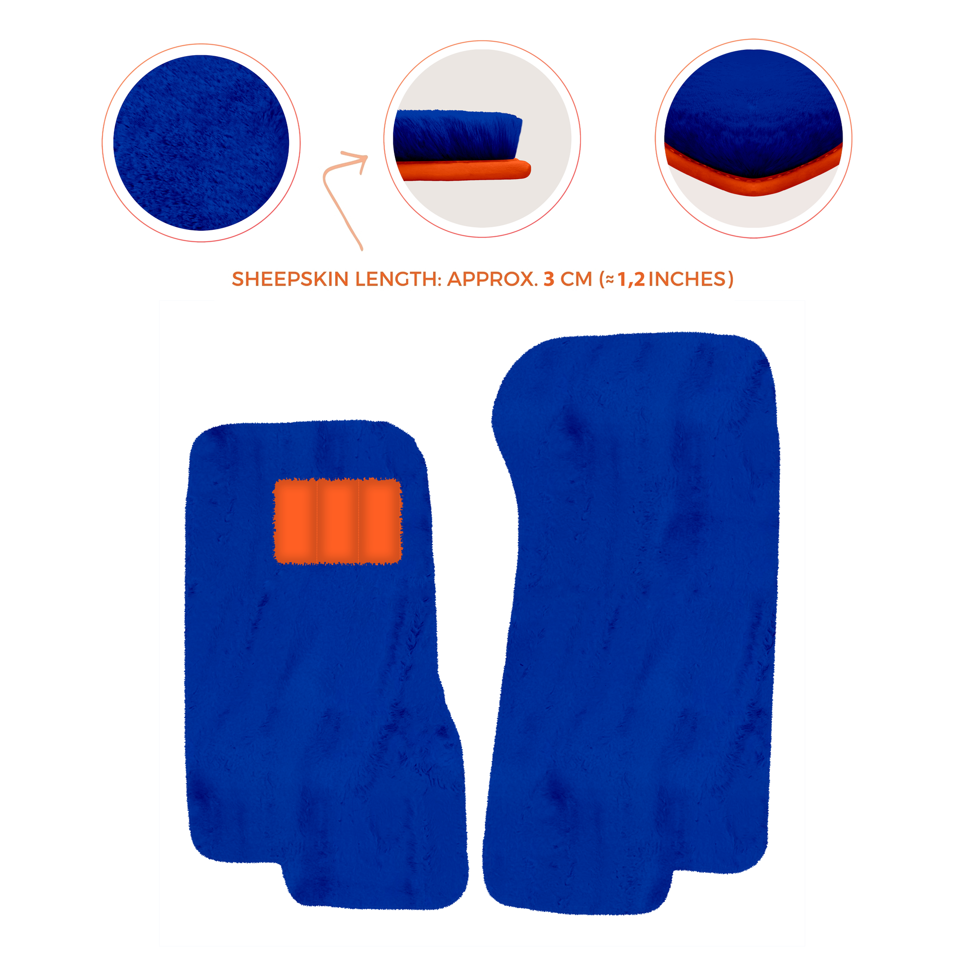 Luxury Sheepskin Floor Mats for Aston Martin V8 Coupe Special Volante (96-03)