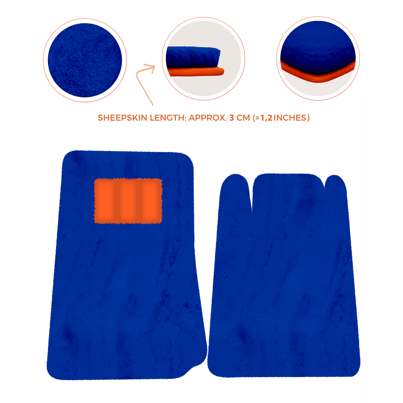 Lamborghini Jalpa Sheepskin Floor Mats (1981-1988) - Premium Luxury