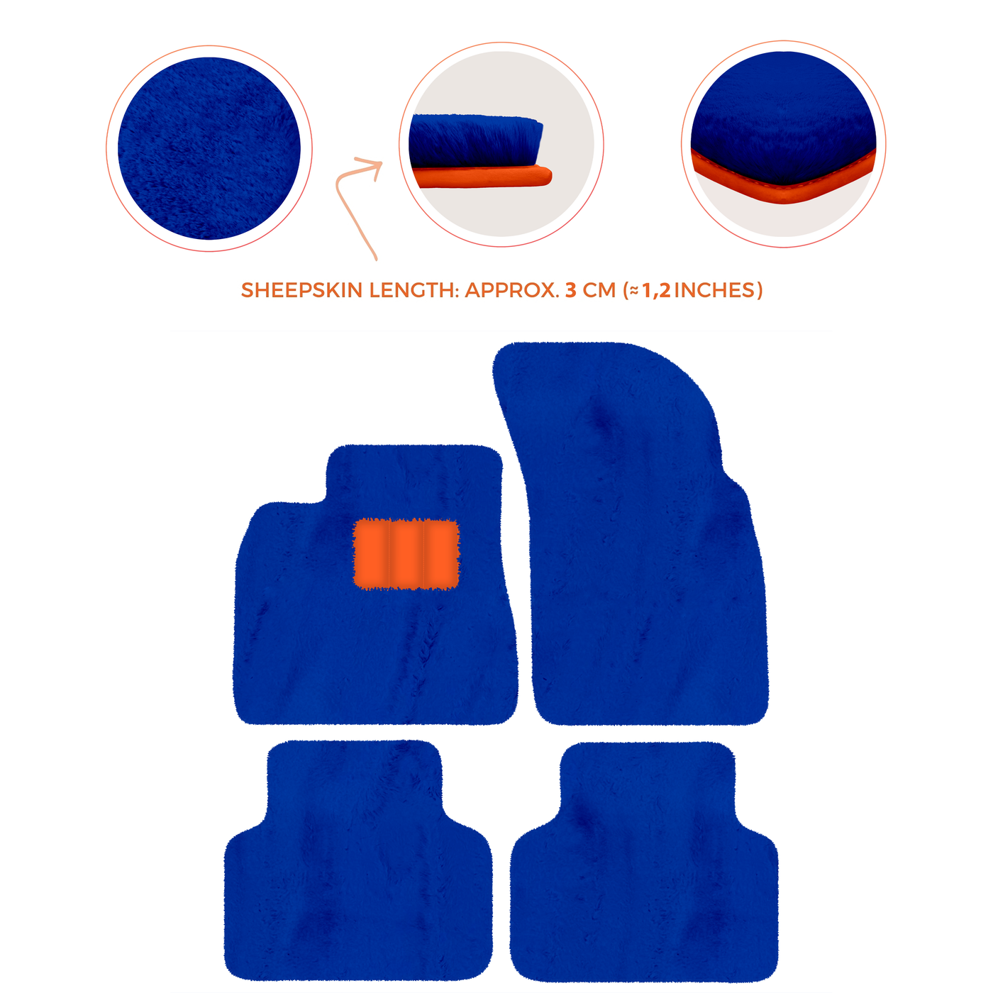 Premium Luxury Sheepskin Floor Mats for Bentley Bentayga 2015-2023