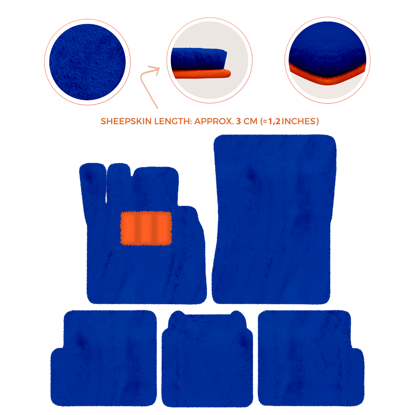 Premium Sheepskin Floor Mats for Ferrari 296 GTS (2022-2025)