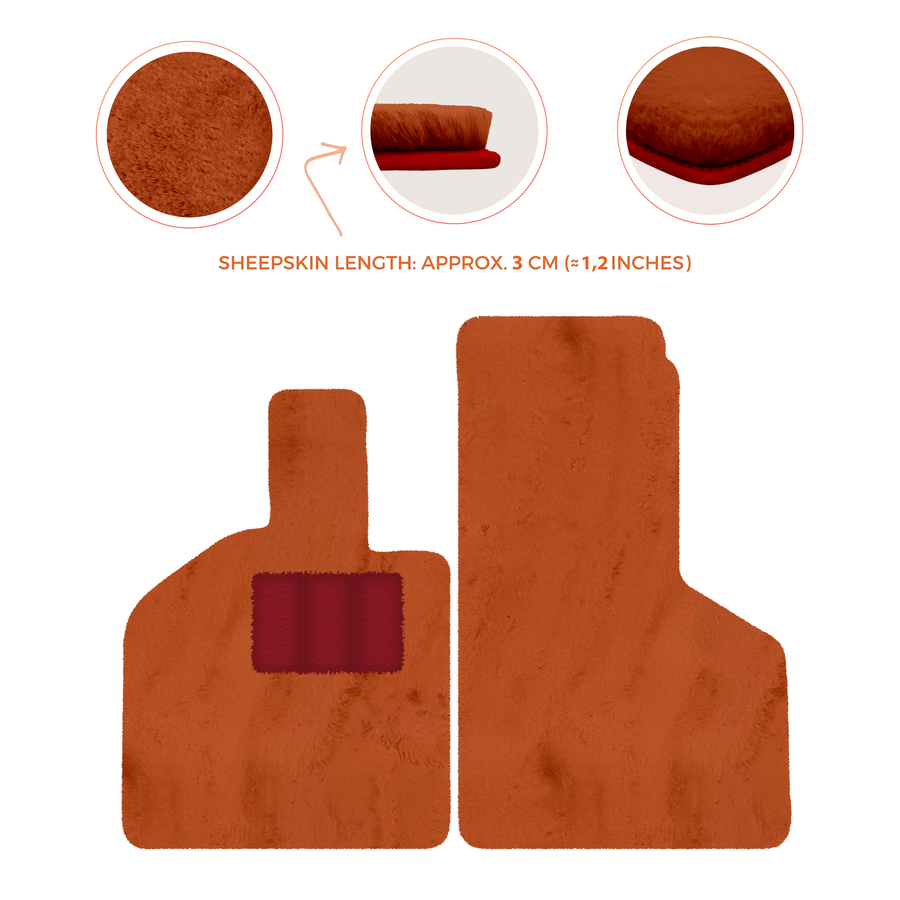 Luxury Sheepskin Floor Mats for Lamborghini Gallardo (2004-2014)