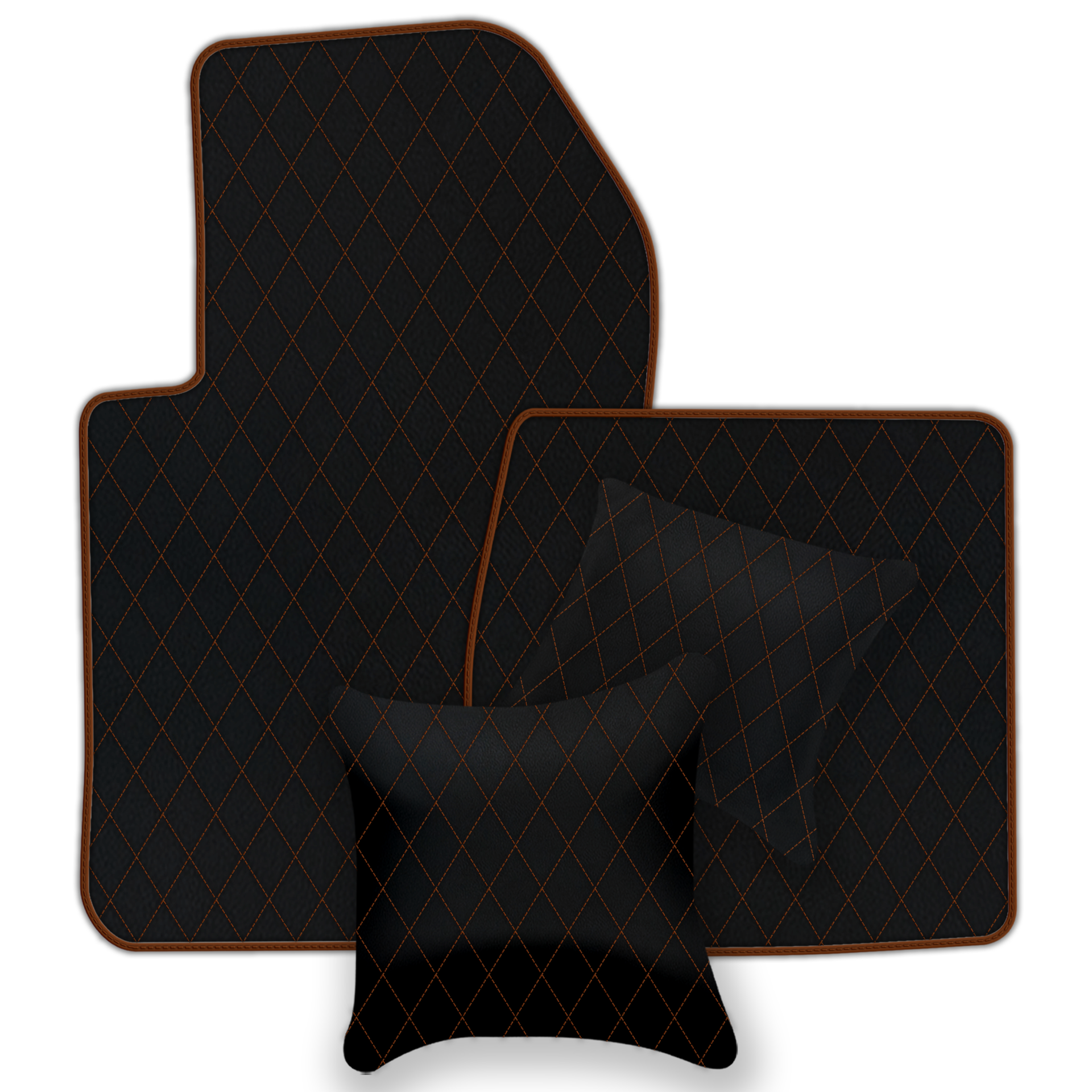 Bespoke Black Leather Floor Mats for Ferrari 599 Coupe (2006-2012)