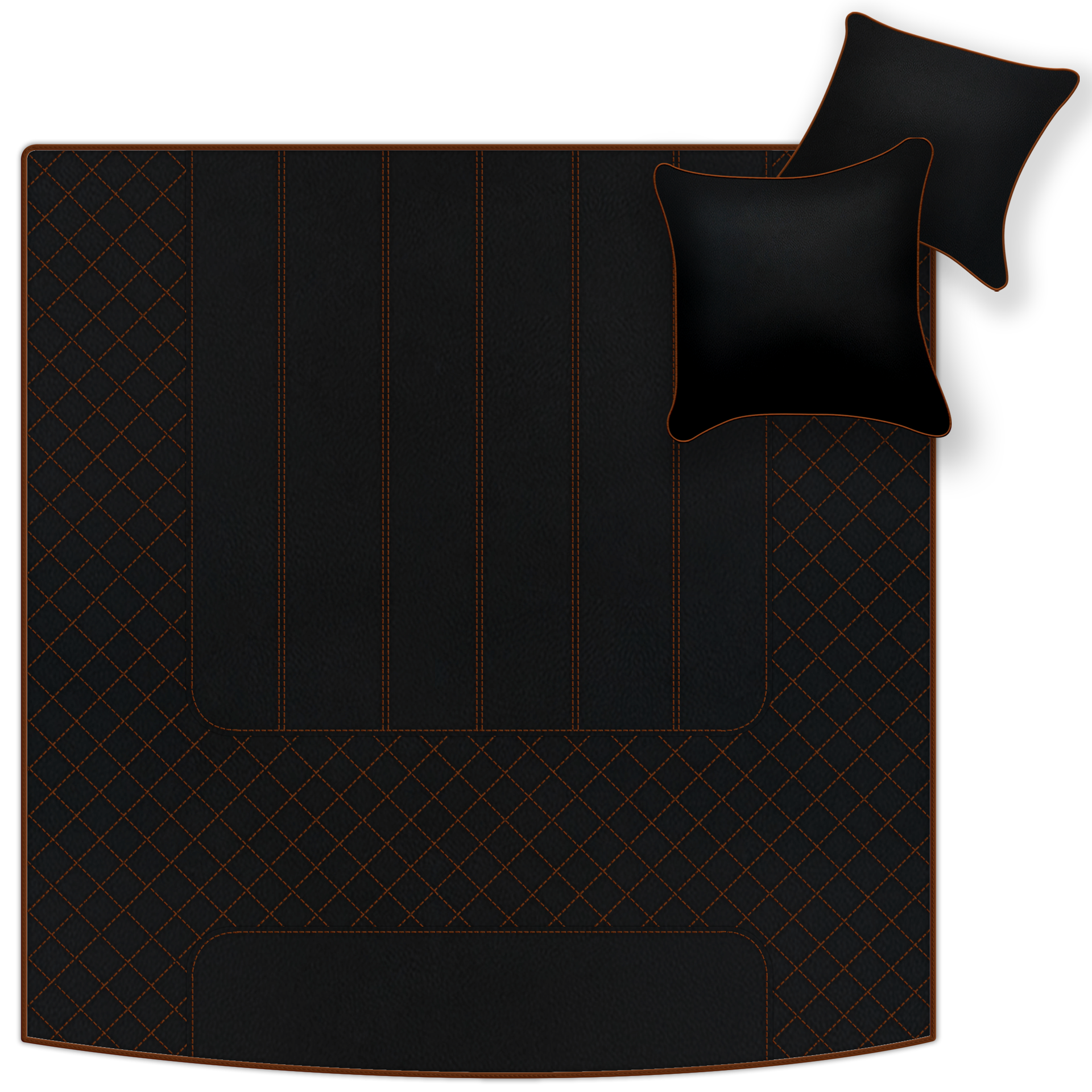 Tapis de voiture en peau de mouton brun pour Bentley Mulsanne (2010-2020) Design Er56 - ER56 Design