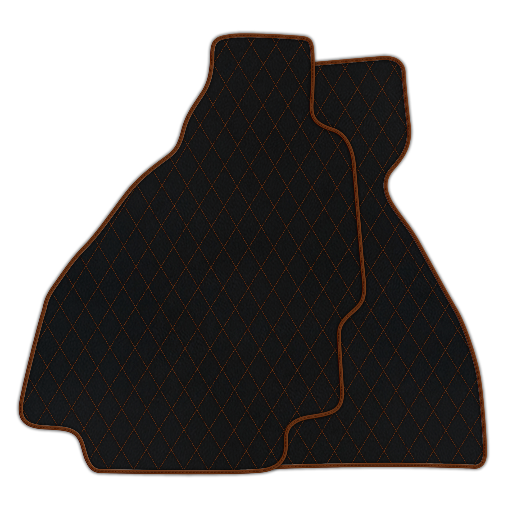 Premium Black Leather Floor Mats for Ferrari Enzo (2002-2004)
