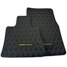 Black Leather Floor Mats for Rolls-Royce Spectre (2023-2024) ER56 Design - AutoWin
