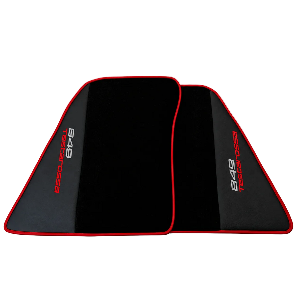 Tapis de voiture en cuir noir motif Daytona pour Ferrari 849 Testarossa (2026-2027)