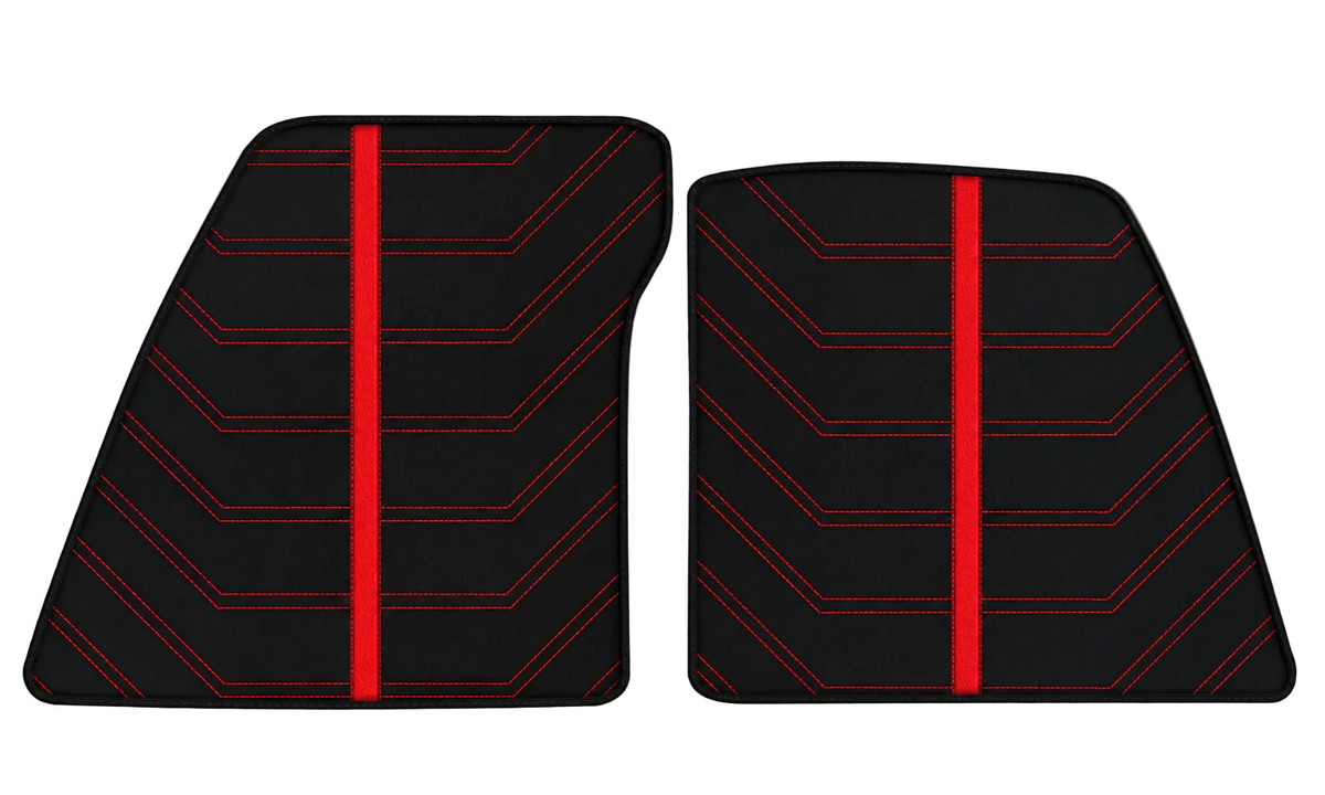 Tapis de voiture en cuir noir motif Daytona pour Ferrari 849 Testarossa (2026-2027)