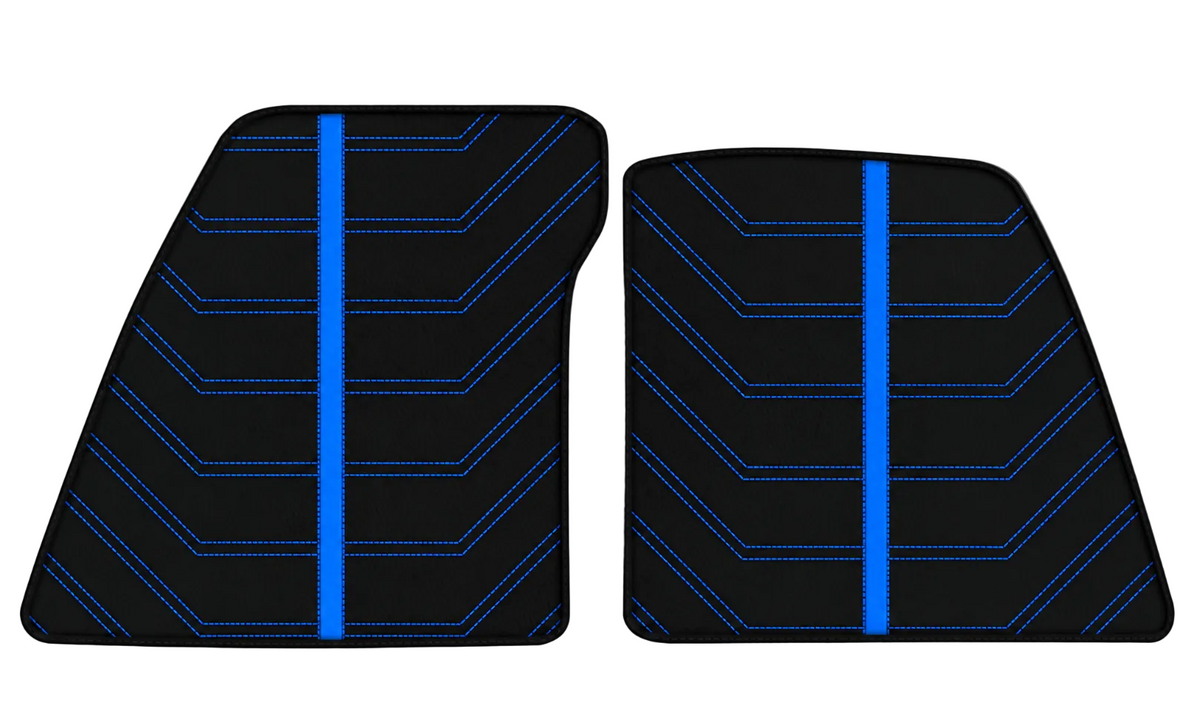 Tapis de voiture en cuir noir motif Daytona pour Ferrari 849 Testarossa (2026-2027)