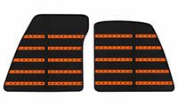 Tapis de voiture en cuir noir motif Daytona pour Ferrari 849 Testarossa (2026-2027)