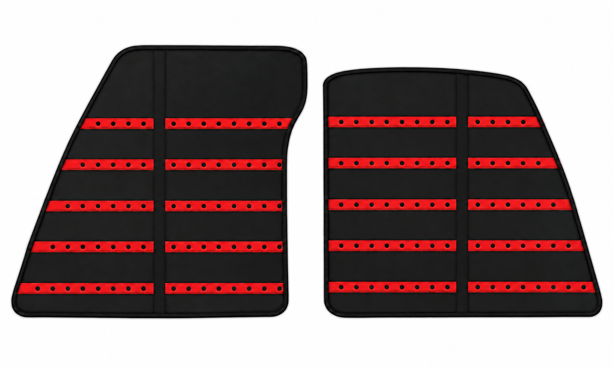 Tapis de voiture en cuir noir motif Daytona pour Ferrari 849 Testarossa (2026-2027)