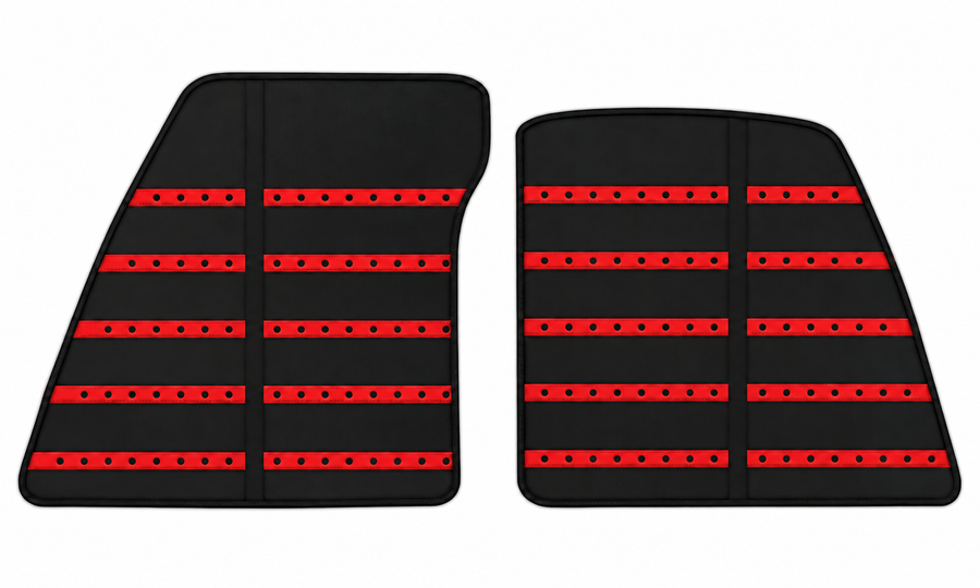 Tapis de voiture en cuir noir motif Daytona pour Ferrari 849 Testarossa (2026-2027)