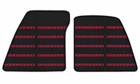 Tapis de voiture en cuir noir motif Daytona pour Ferrari 849 Testarossa (2026-2027)