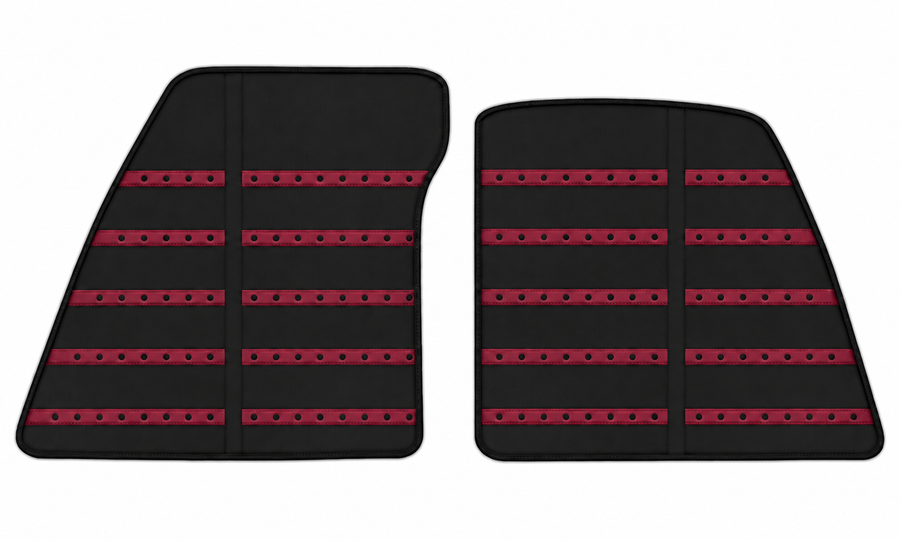 Tapis de voiture en cuir noir motif Daytona pour Ferrari 849 Testarossa (2026-2027)