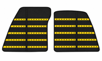 Tapis de voiture en cuir noir motif Daytona pour Ferrari 849 Testarossa (2026-2027)