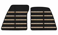 Tapis de voiture en cuir noir motif Daytona pour Ferrari 849 Testarossa (2026-2027)
