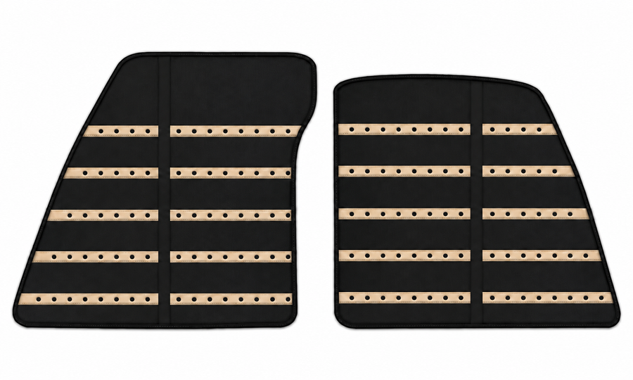Tapis de voiture en cuir noir motif Daytona pour Ferrari 849 Testarossa (2026-2027)