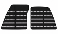 Tapis de voiture en cuir noir motif Daytona pour Ferrari 849 Testarossa (2026-2027)
