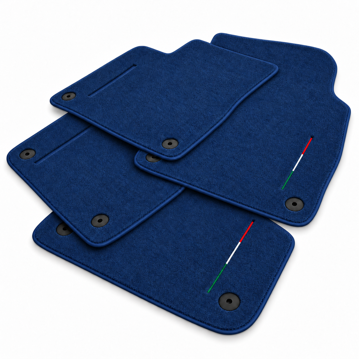 Black Floor Mats for Lamborghini Urus with Brown Leather