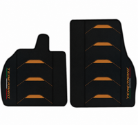 Orange Edition Leder-Fußmatten für Lamborghini Temerario (2025-2026)