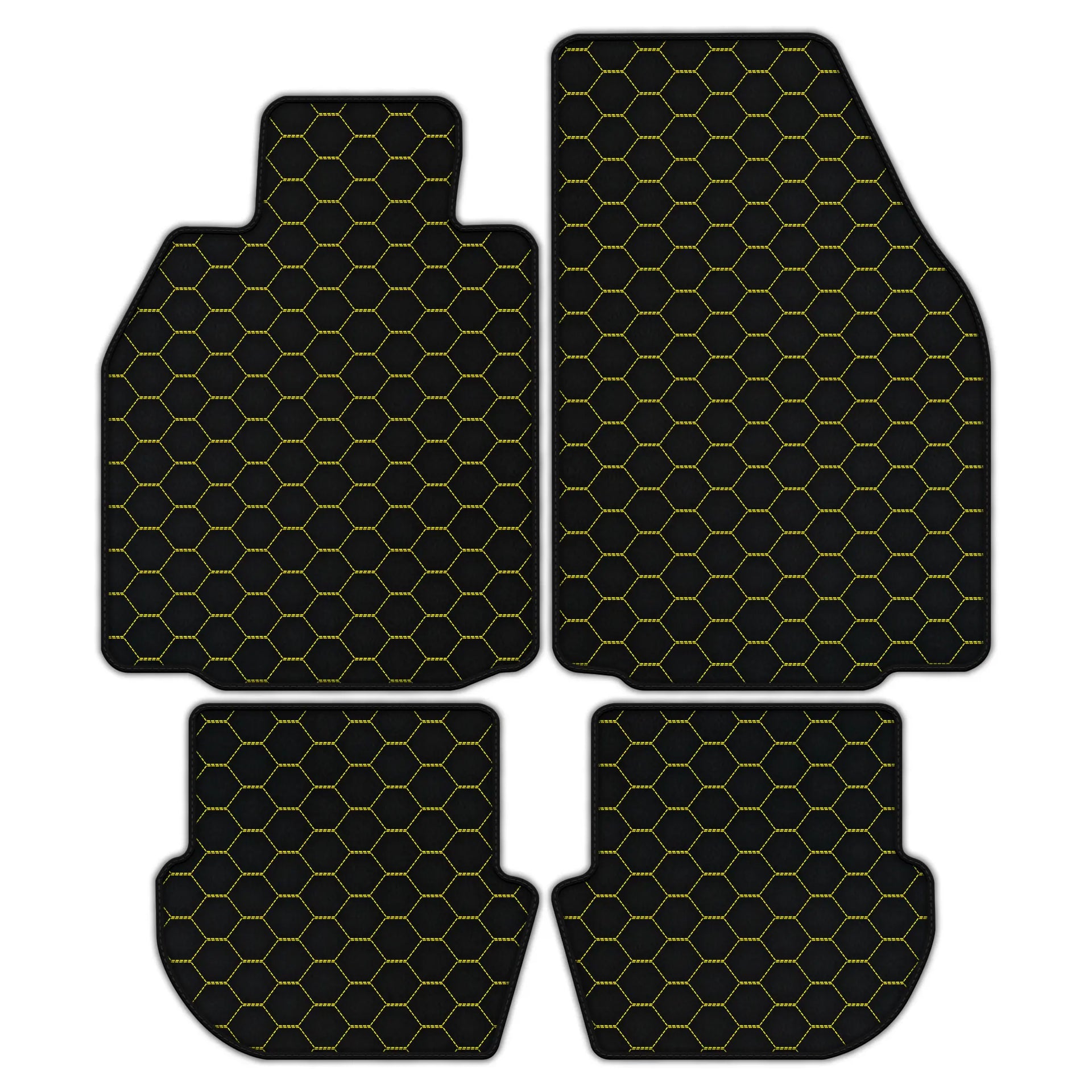 Customizable Raptor Hex Leather Floor Mats for Porsche 911 (2004-2012)