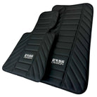 Black Leather Floor Mats for Rolls Royce Shadow (1965-1977) ER56 Design - AutoWin