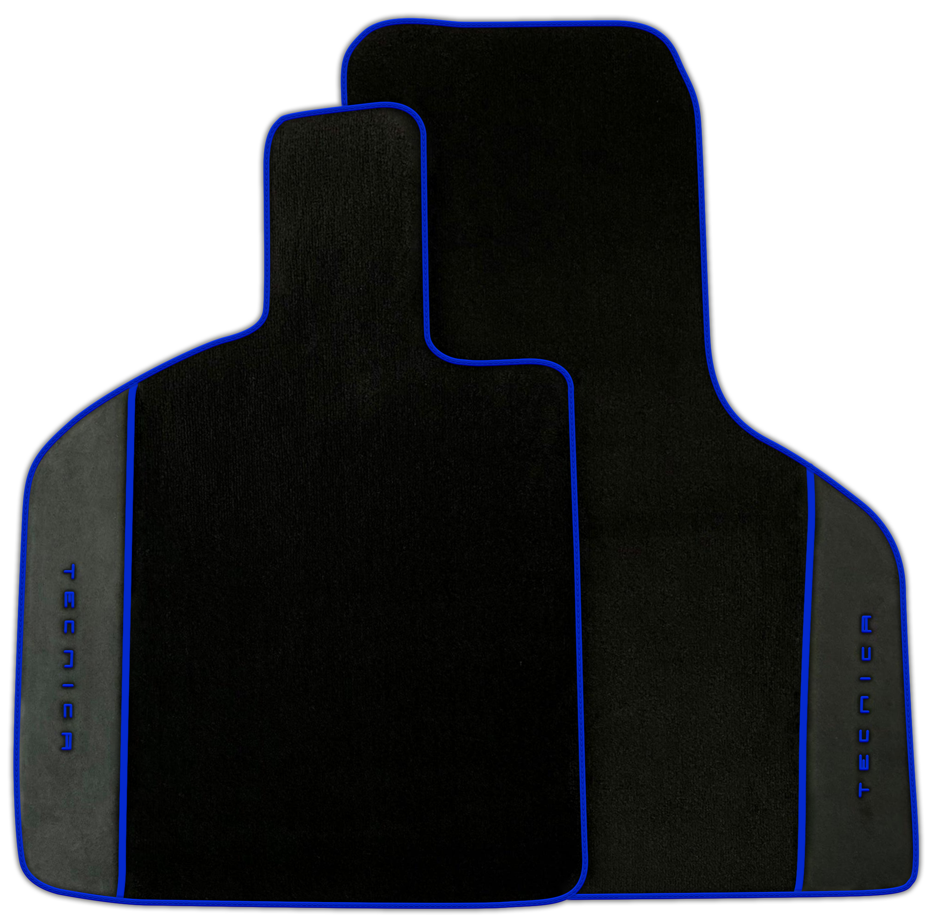 Black Floor Mats for Lamborghini Huracan Tecnica | Alcantara Leather Borders