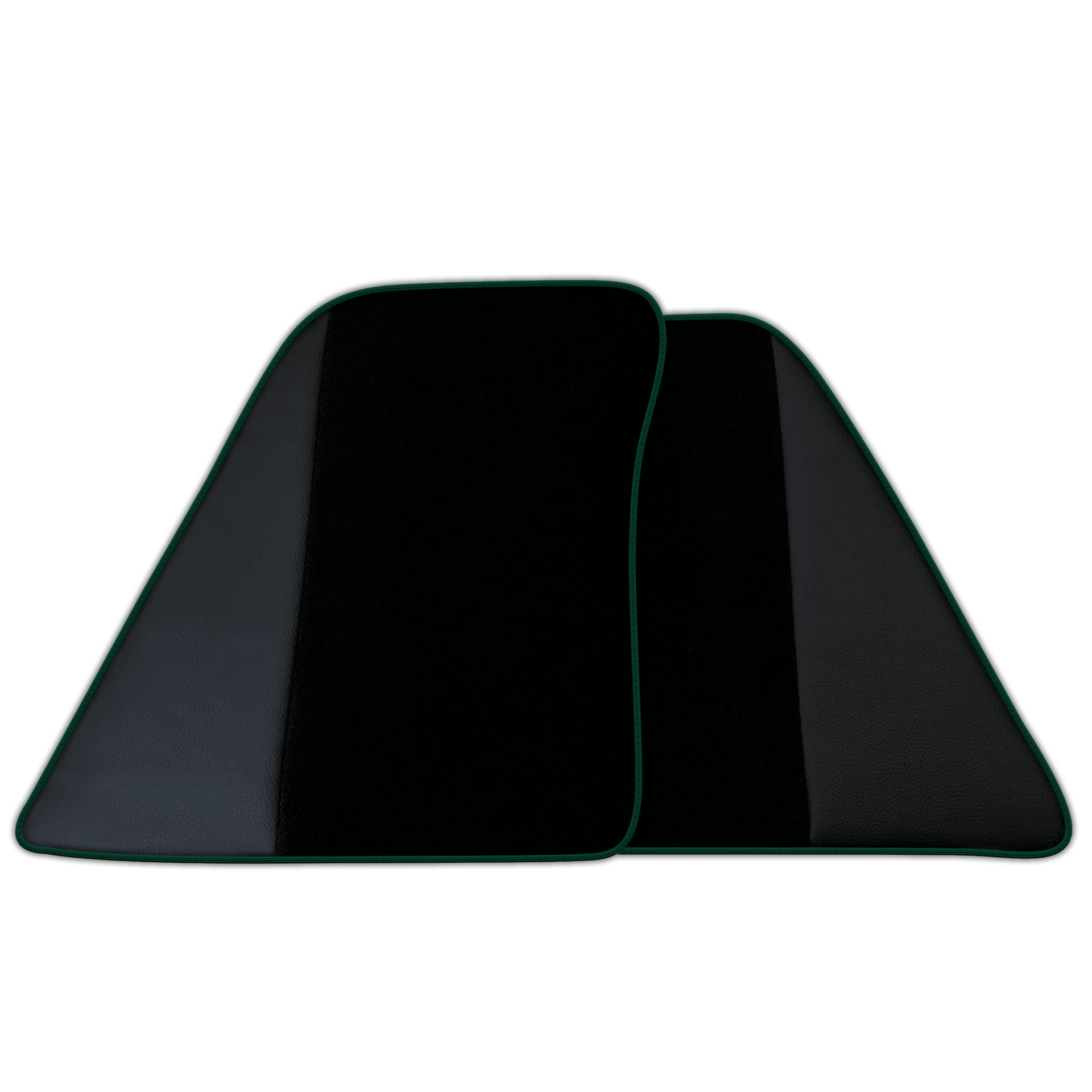 Custom Black Floor Mats for Ferrari SF90 Stradale (2019-2024) with Leather