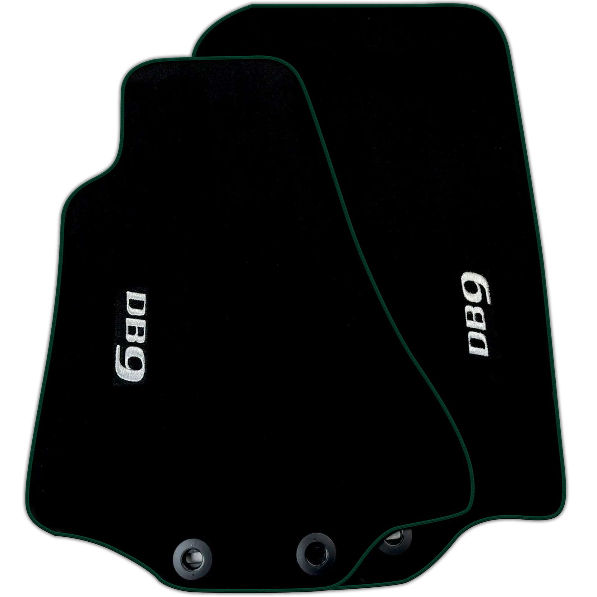 Black Floor Mats for Aston Martin DB9 (2004-2016) Various Trim Colors