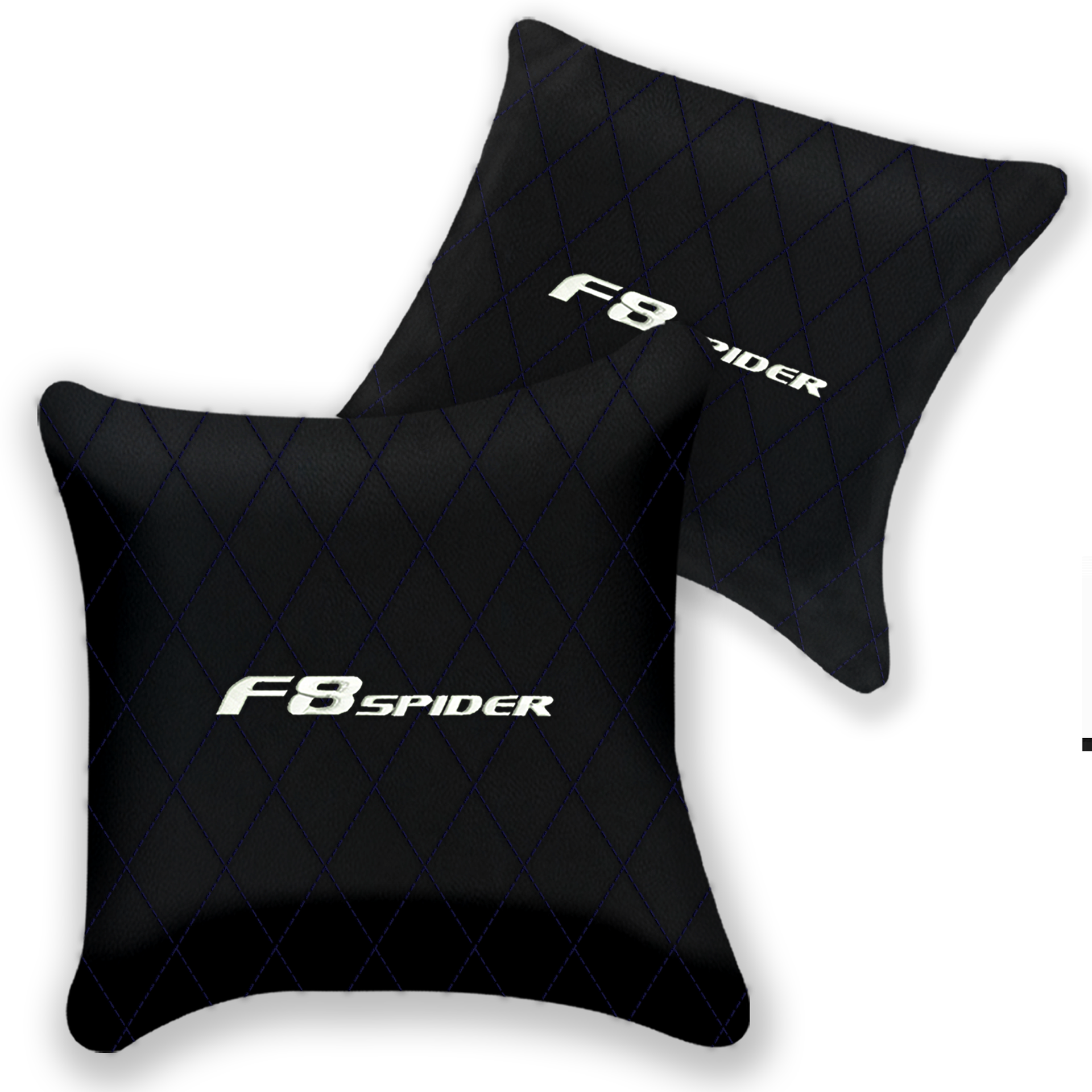 Customizable Black Leather Pillows Set for Ferrari 456 (1992-2003)