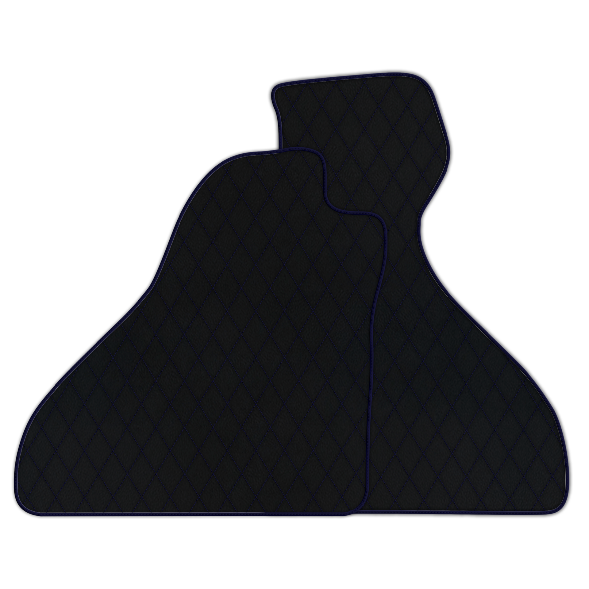 Premium Black Leather Floor Mats for Ferrari F8 Tributo (2019-2023)