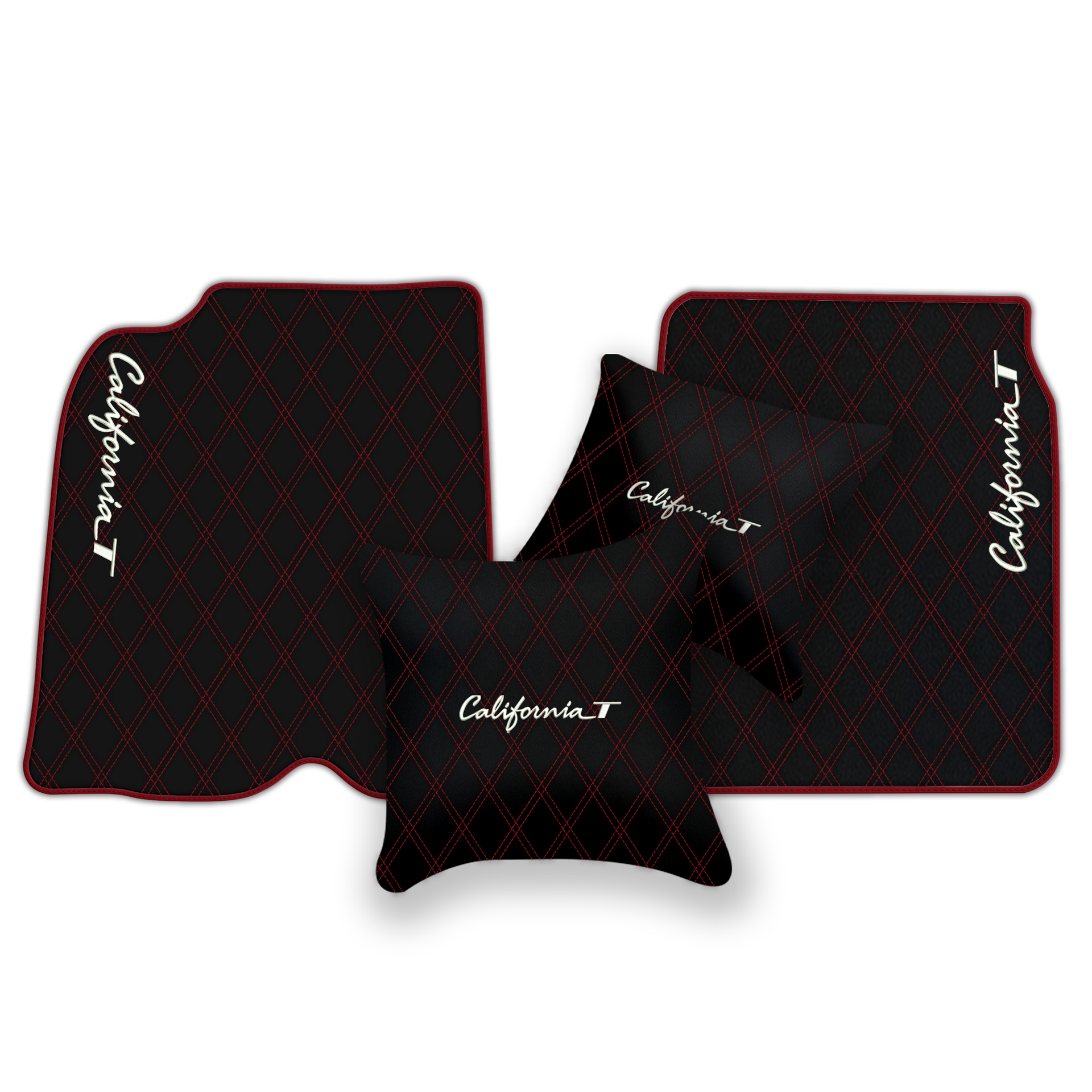 Schwarze Fußmatten für Ferrari California T 2015–2018 - AutoWin