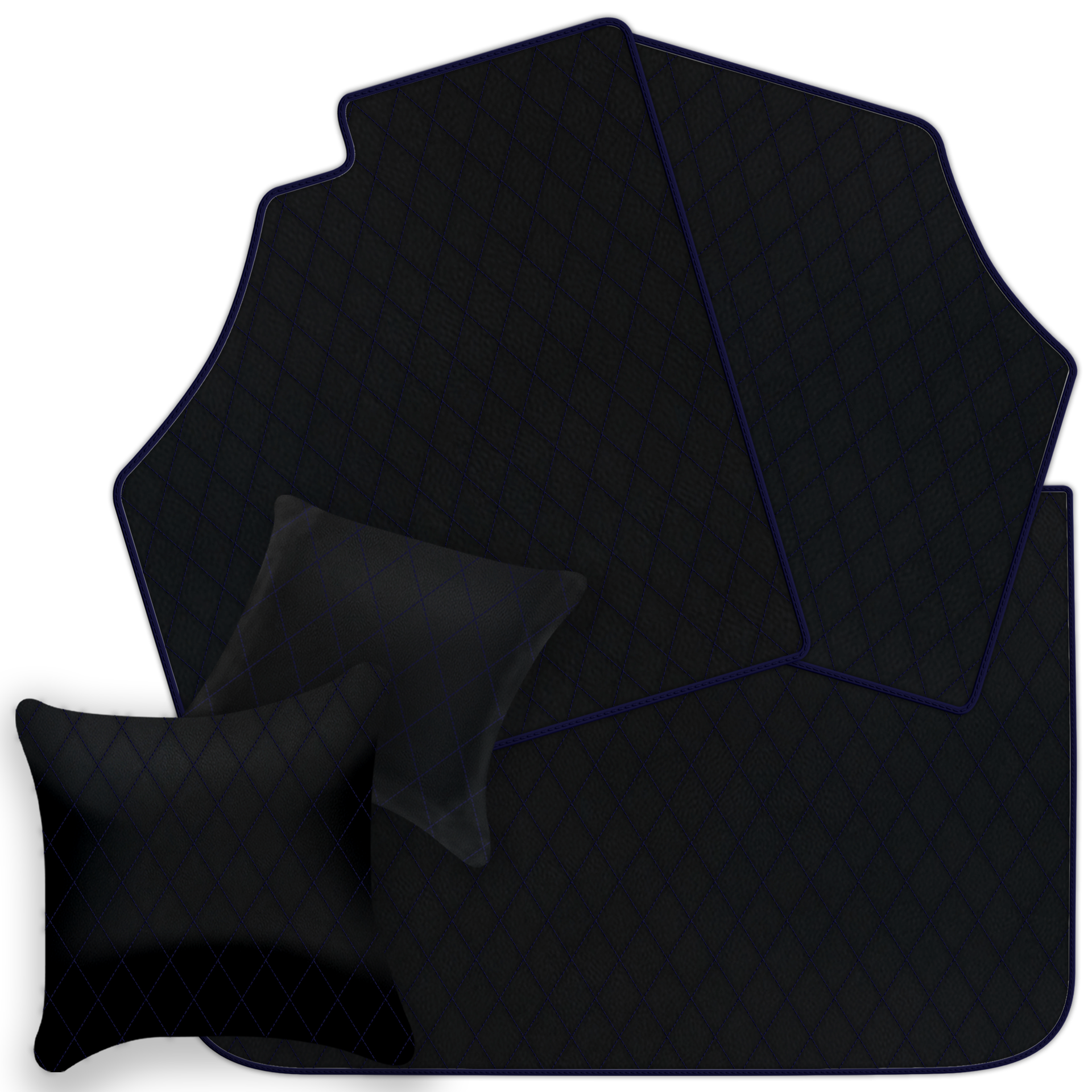 Black Leather Floor Mats for Ferrari F355 (1994-1999) | AW1 Design