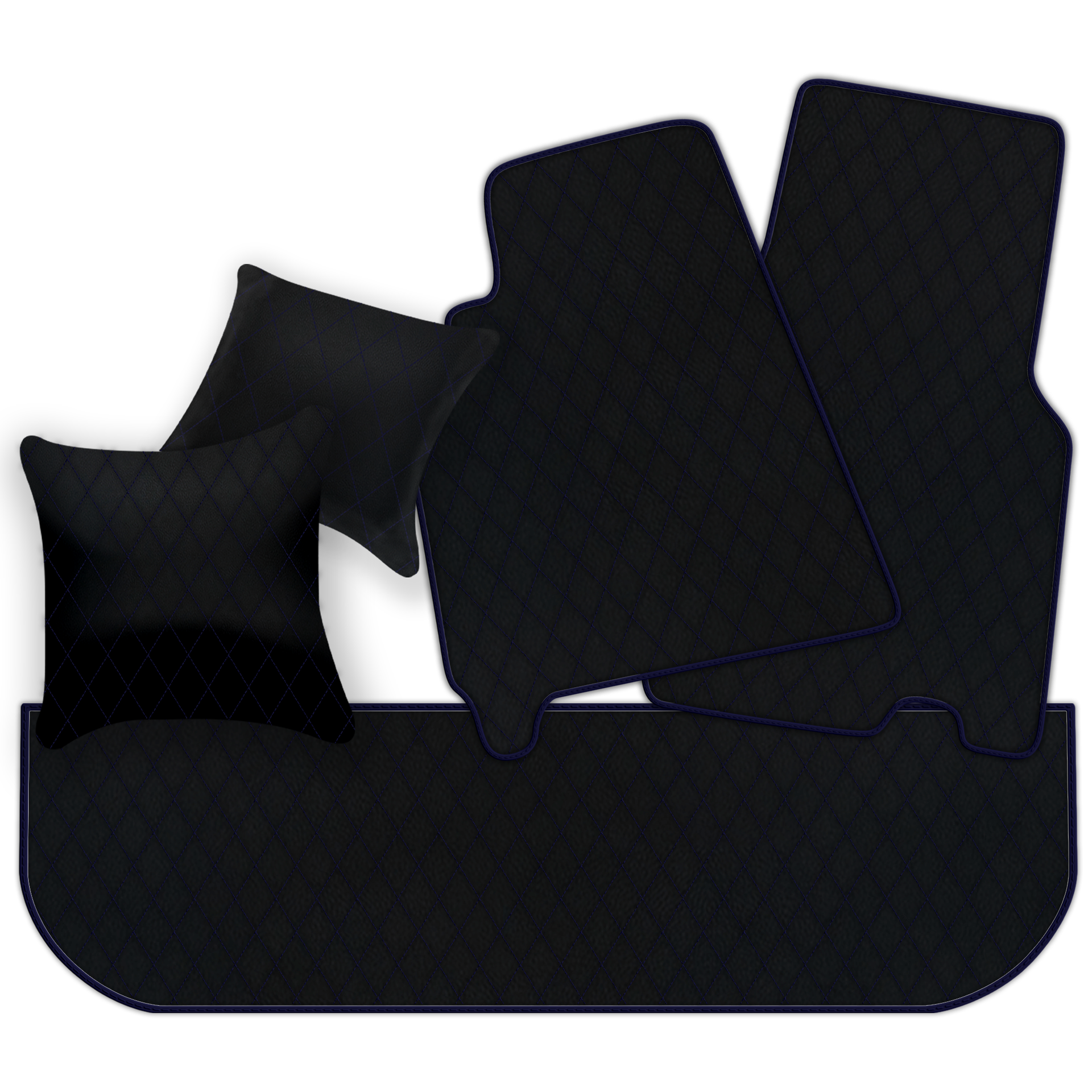 Customizable Leather Floor Mats with Hex Pattern for Ferrari 550 Maranello (1996-2002) - AutoWin