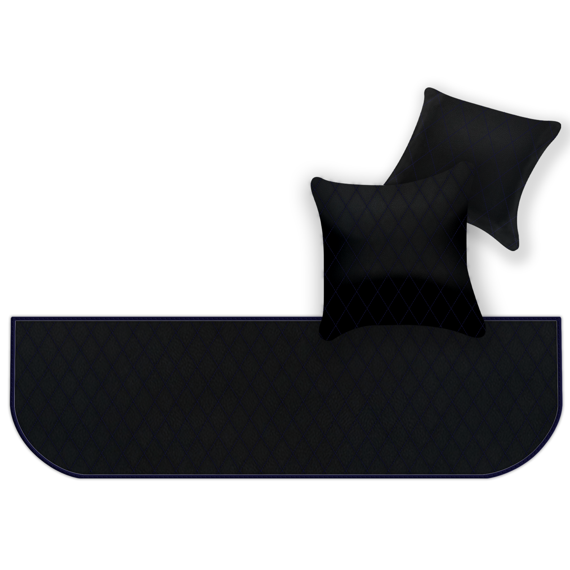 Customizable Leather Floor Mats with Hex Pattern for Ferrari 550 Maranello (1996-2002) - AutoWin