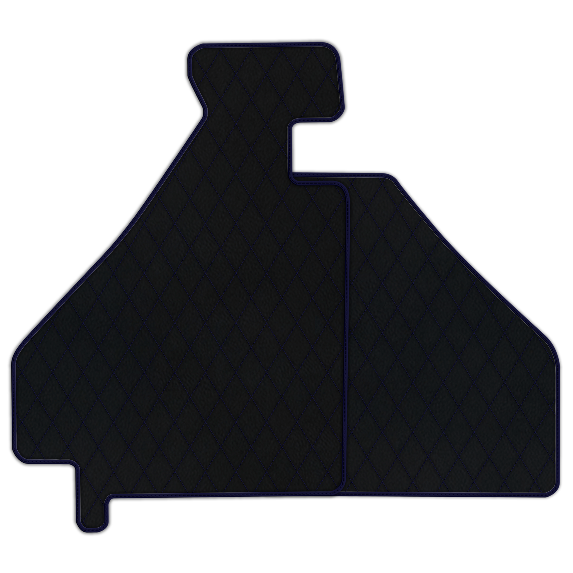 Custom Black Leather Floor Mats for Ferrari 612 Scaglietti (2005-2011)