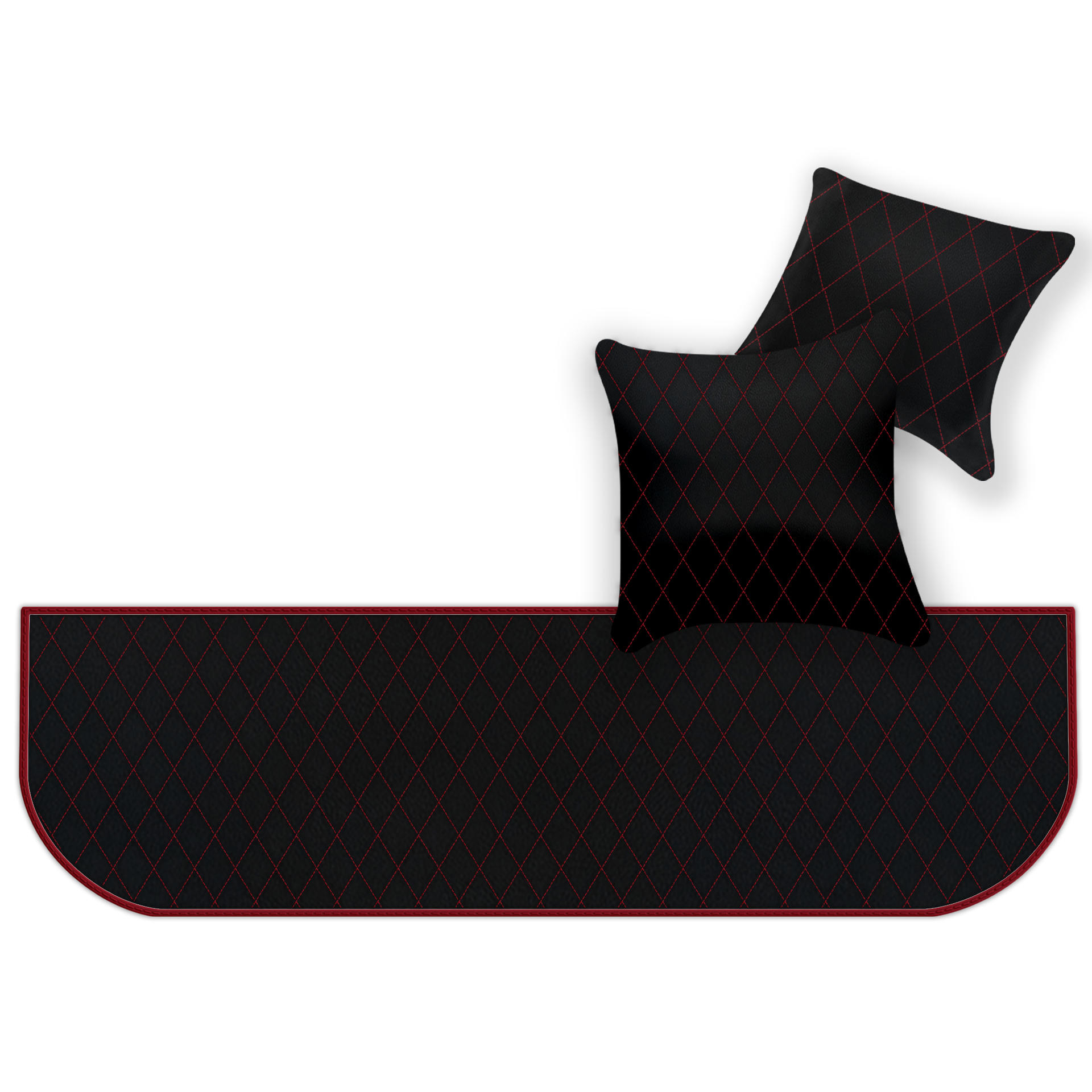 Customizable Leather Floor Mats with Hex Pattern for Ferrari 550 Maranello (1996-2002) - AutoWin