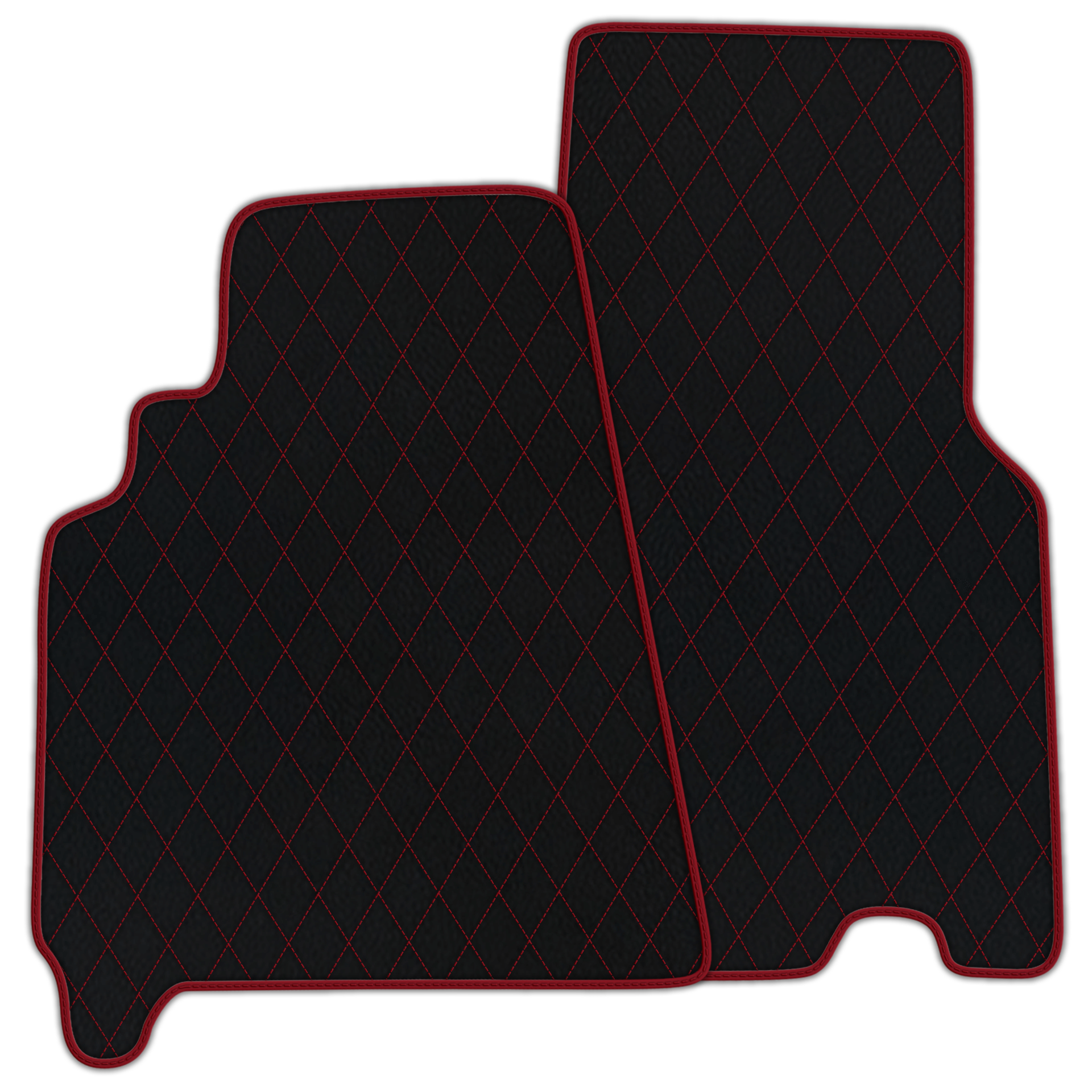 Customizable Leather Floor Mats with Hex Pattern for Ferrari 550 Maranello (1996-2002) - AutoWin