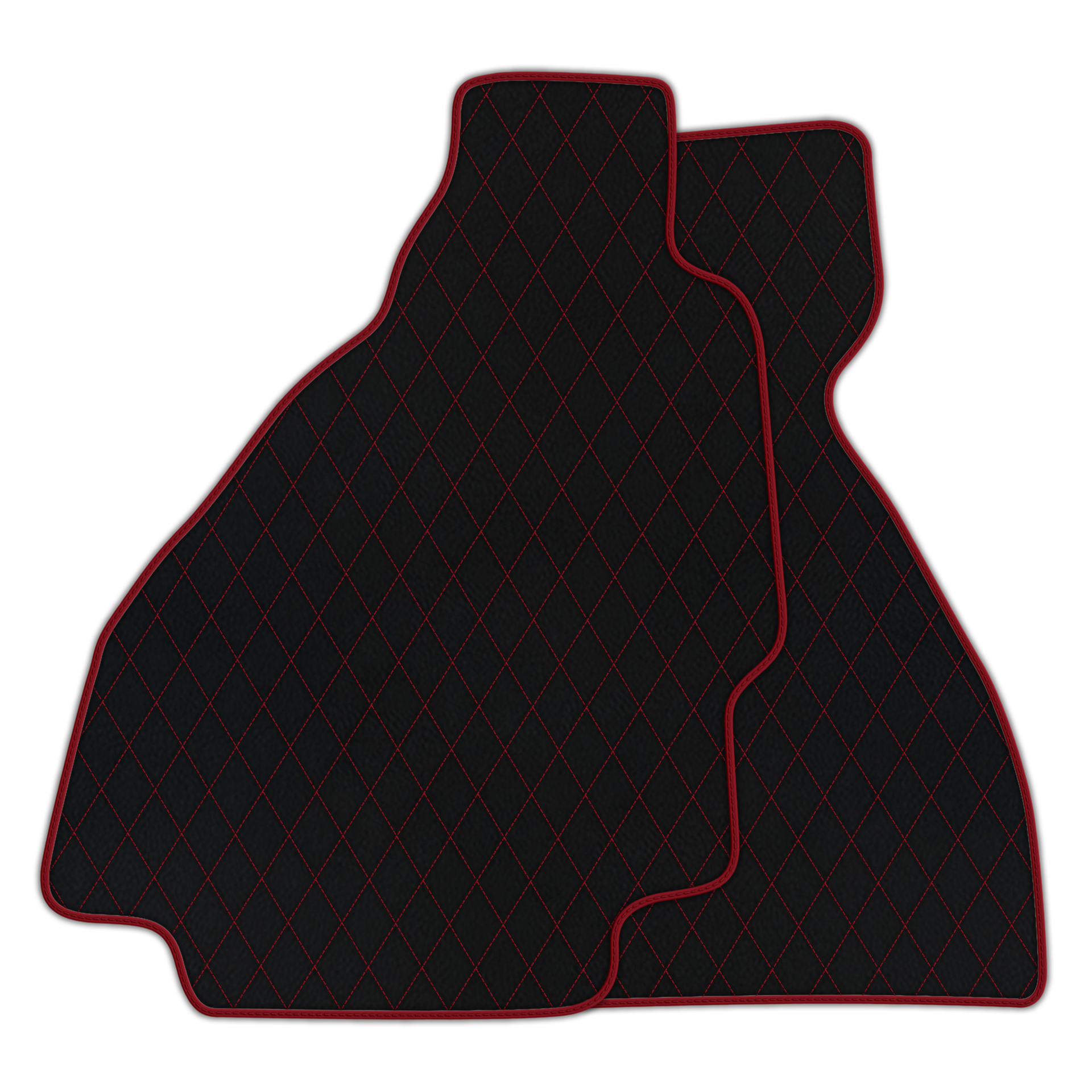 Premium Black Leather Floor Mats for Ferrari Enzo (2002-2004)