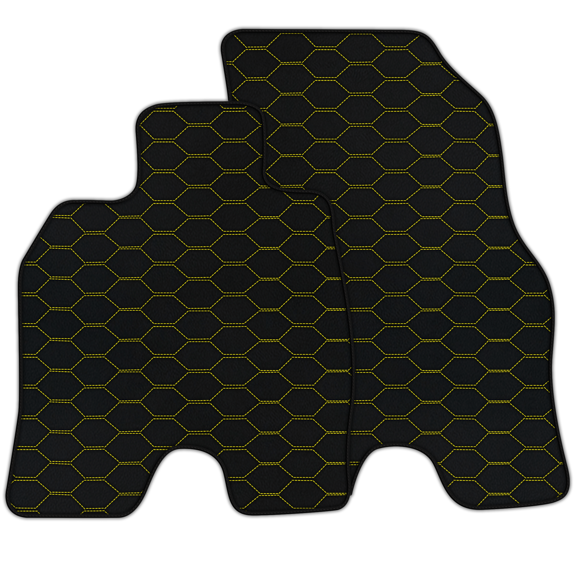 Customizable Leather Floor Mats with Divario Pattern for BMW i8 Series l12 I15