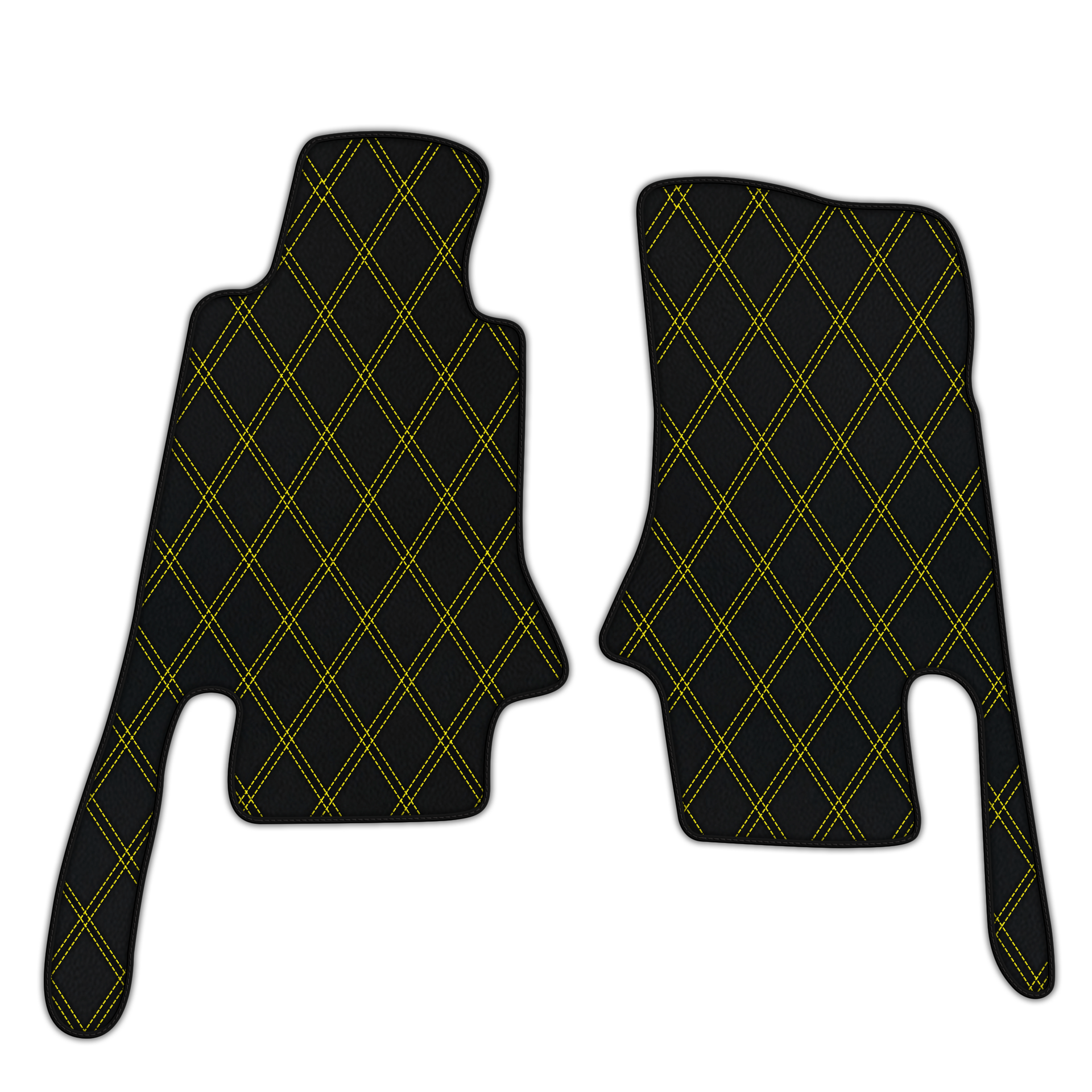 Custom Leather Floor Mats for Chevrolet Corvette C5 | Divario Pattern