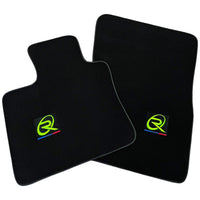 Black Floor Mats for BMW M6 E24 (1983-1989) with Black Trim - AutoWin