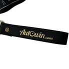 AutoWin Golden Keychain with Black Leather - AutoWin