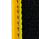 Premium Black Floor Mats for Ferrari 296 GTS (2022-2024) with Yellow Trim