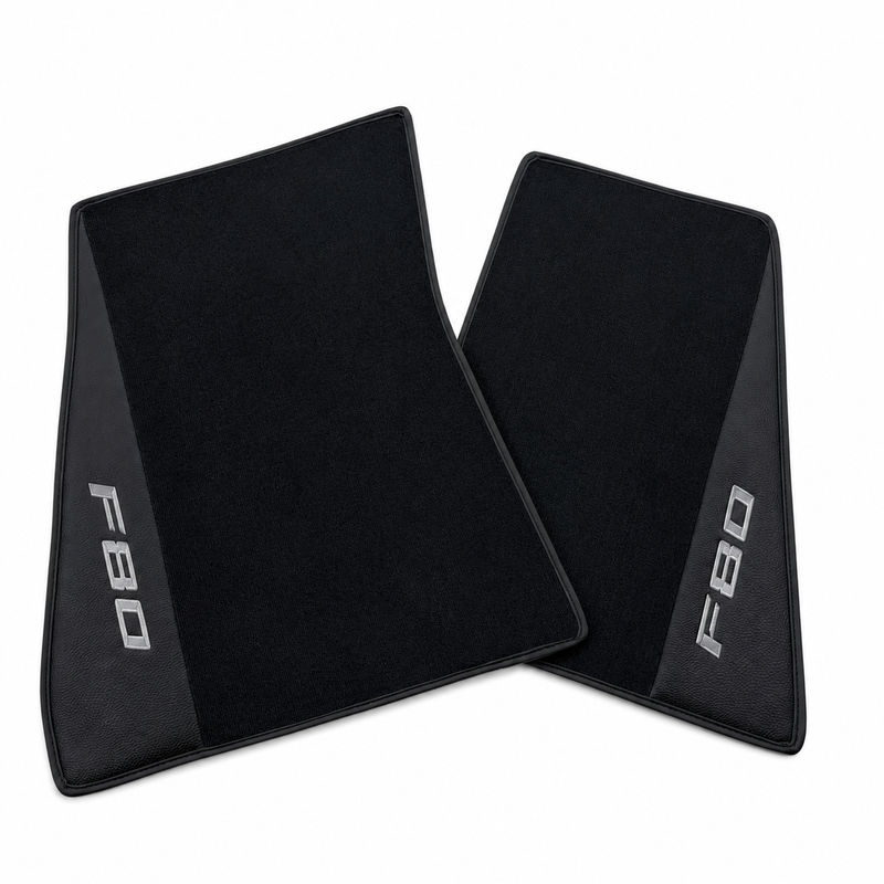 Black Leather Floor Mats for Ferrari F80 (2025–2026)