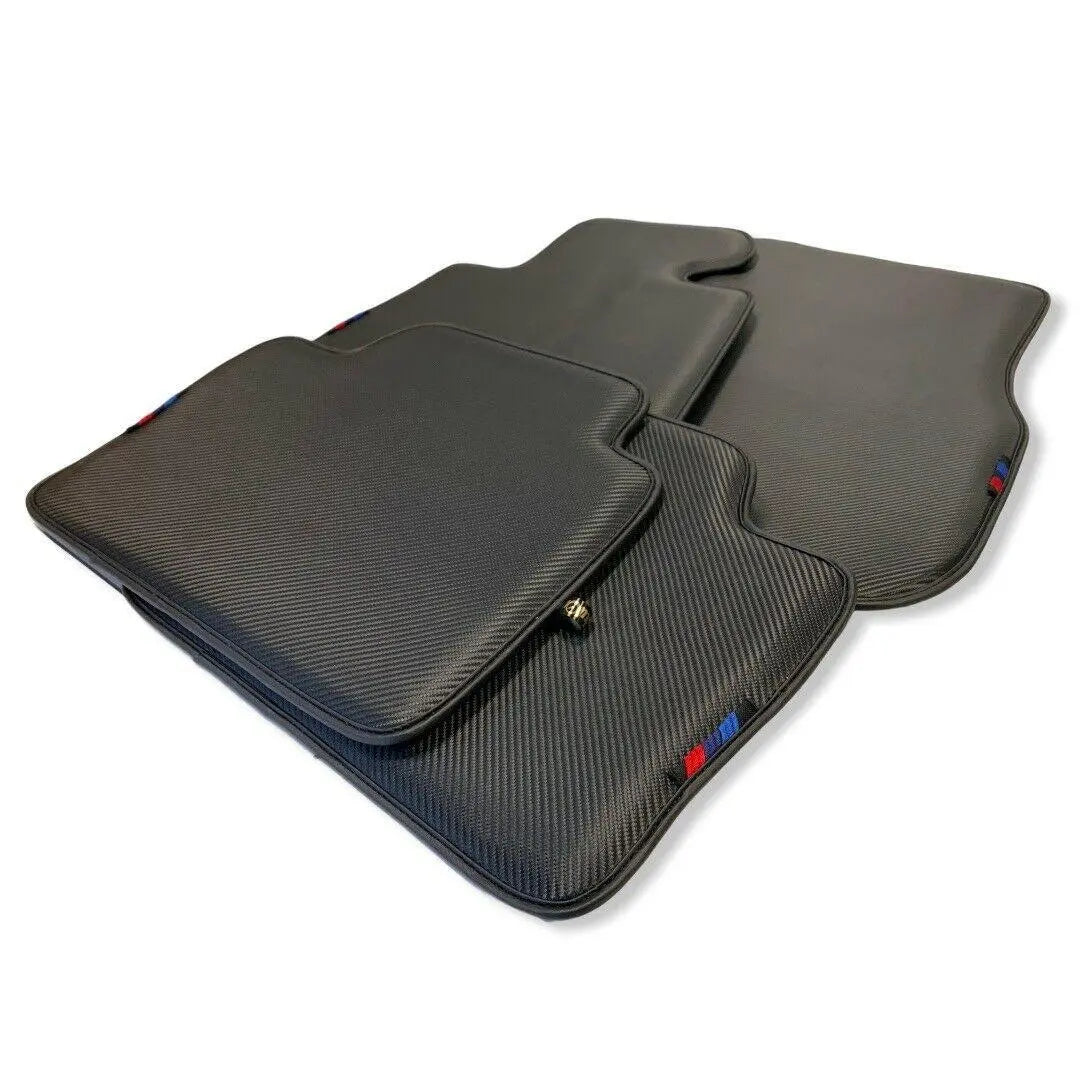 Floor Mats For BMW U06 (2022-2026) Autowin Brand Carbon Fiber Leather - AutoWin