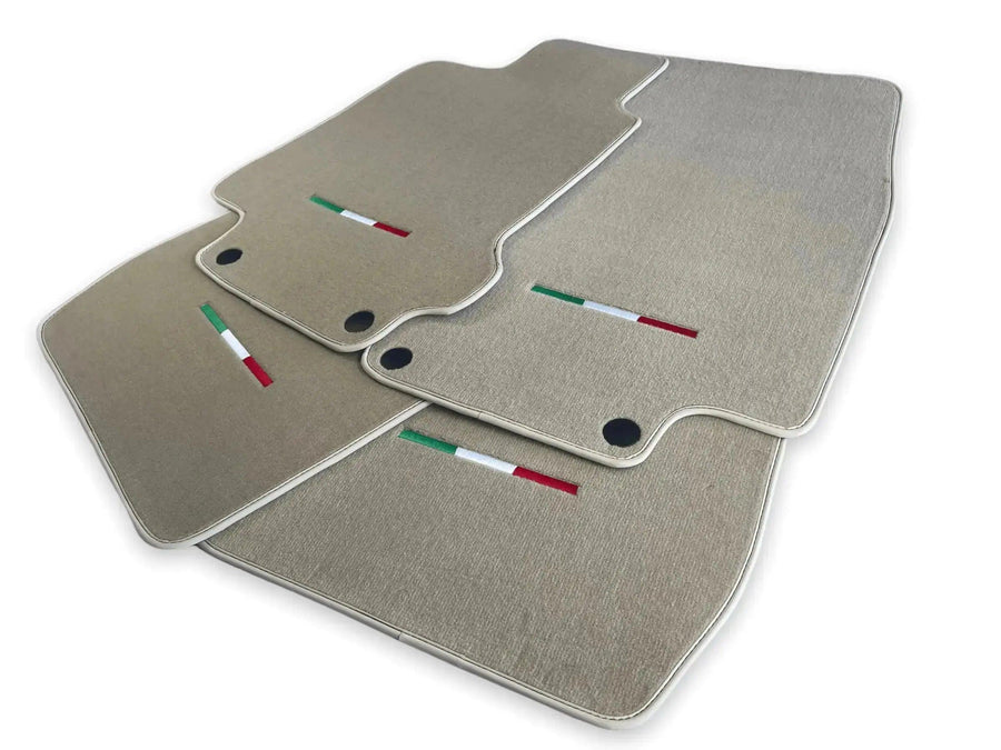 Floor Mats For Maserati GranTurismo MC Stradale (2011-2015) Beige IT Edition - AutoWin