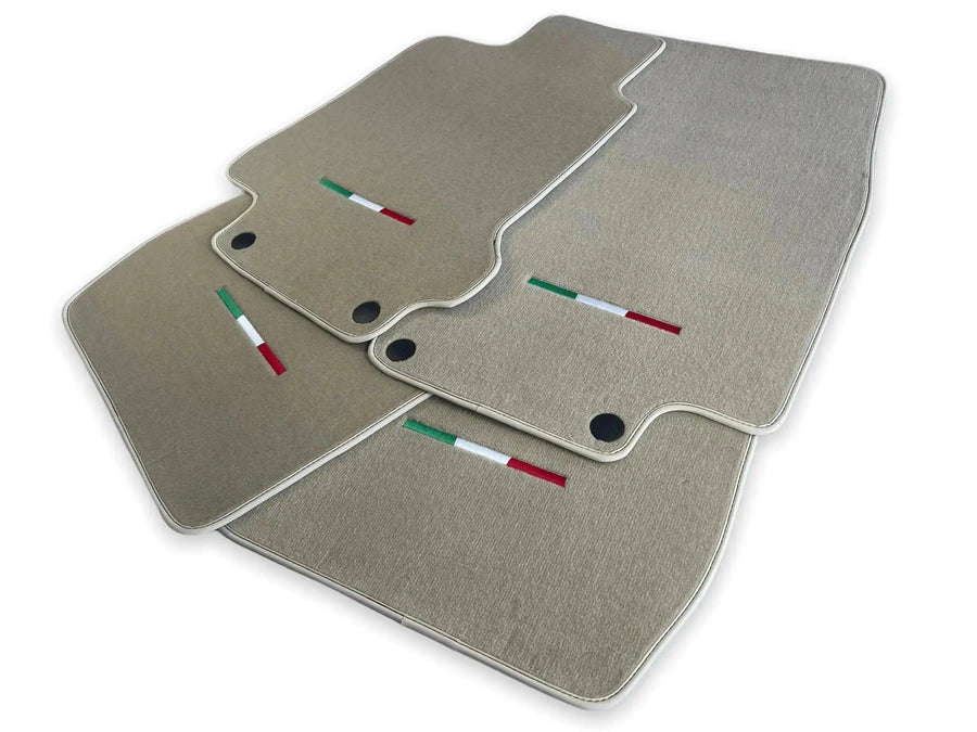 Floor Mats For Maserati GranTurismo MC Stradale (2011-2015) Beige IT Edition - AutoWin