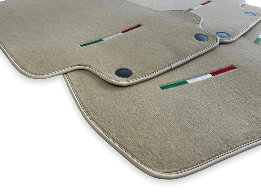 Floor Mats For Maserati GranTurismo MC Stradale (2011-2015) Beige IT Edition - AutoWin